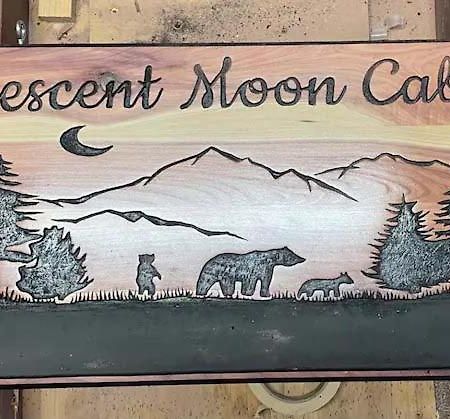 Вилла Crescent Moon Cabin Севьервилл Экстерьер фото